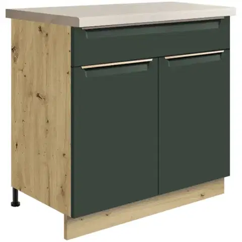 Kuchynské skrinky stojace Skrinka do kuchyne Glamour6d Green