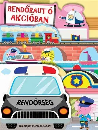Leporelá, krabičky, puzzle knihy Rendőrautó akcióban