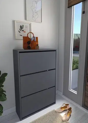 Botníky STAND výklopný botník, antracit