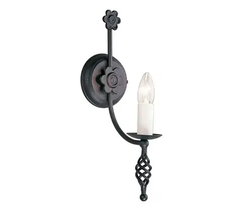 Svietidlá Elstead BY1-BLACK - Nástenné svietidlo BELFRY 1xE14/60W/230V BY1-BLACK