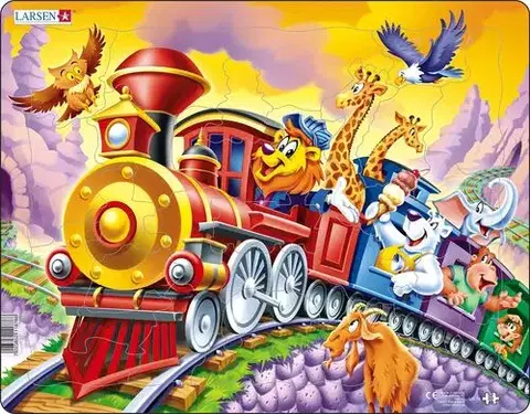 LARSEN puzzle Larsen Puzzle Puzzle Cirkus Vlak Larsen US14-ZZ