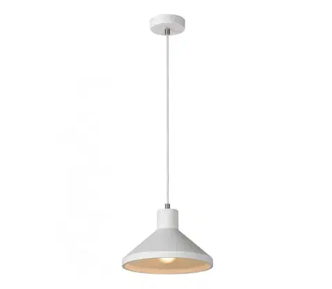 Svietidlá Lucide 35407/25/31 - Závesné svietidlo GIPSY 1xE27/40W/230V biele 35407/25/31