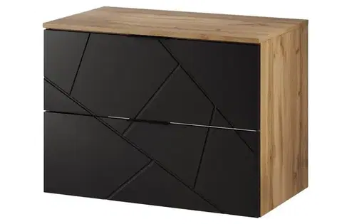 Skrinky do kúpeľne Szynaka Skrinka pod umývadlo MAZI BLACK 38 | 80 cm