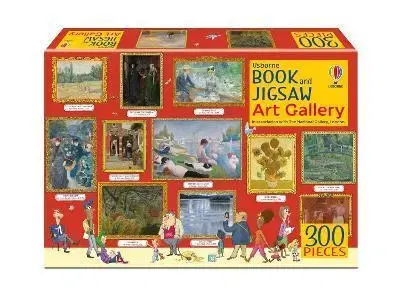 300 dielikov Usborne Publishing Book and Jigsaw Art Gallery