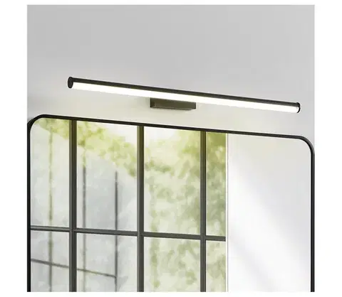 Svietidlá Eglo 901959 - LED kúpeľňové osvetlenie na zrkadlo VADUMI LED/14W/230V 78 cm IP44 čierna 901959