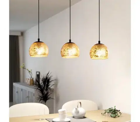 Svietidlá Eglo 98525 - Luster na lanku ALBARACCIN 3xE27/40W/230V 98525
