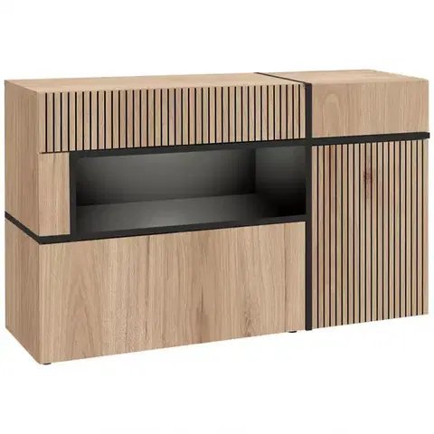 Komody do spálne Komoda Cross HJZ CS SB hickory jackson