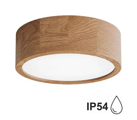 Svietidlá  Kúpeľňové stropné svietidlo CLEO 2xE27/24W/230V IP54 pr. 27,5 cm dub 5907623600011