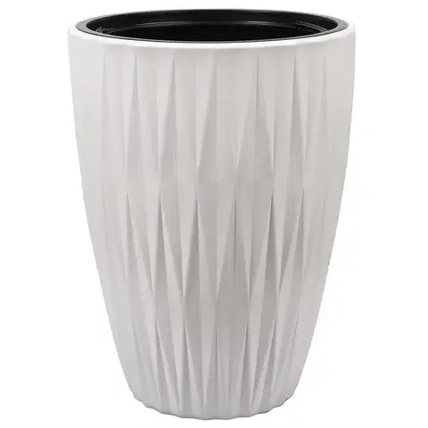Záhrada Kvetináč Caro Slim 30 biela 5820-011