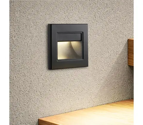 Svietidlá BRILAGI - LED schodiskové svietidlo STEP LIGHT LED/1,5W/230V IP44 čierne BRI837