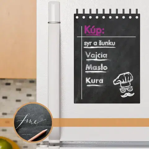 Tabule pre popis kriedou Tabuľová nálepka - Pripomienka II