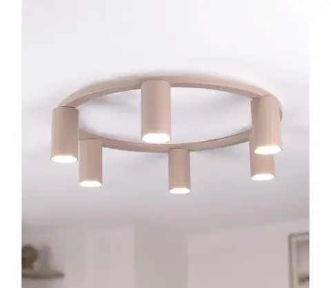 Svietidlá BRILAGI - Stropné svietidlo SELE 6xGU10/30W/230V béžové WO-SELEP-C05-BEI-OEM