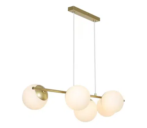 Svietidlá Nordlux - Luster na lanku LILLY 5xE14/10W/230V mosadz 2612623035