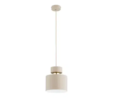 Svietidlá  Luster na lanku ASLI 1xE27/15W/230V béžový 61636