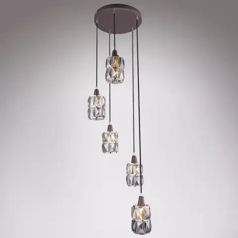 Moderné lampy do obývačky Luster 15761-5 BROWN LW5