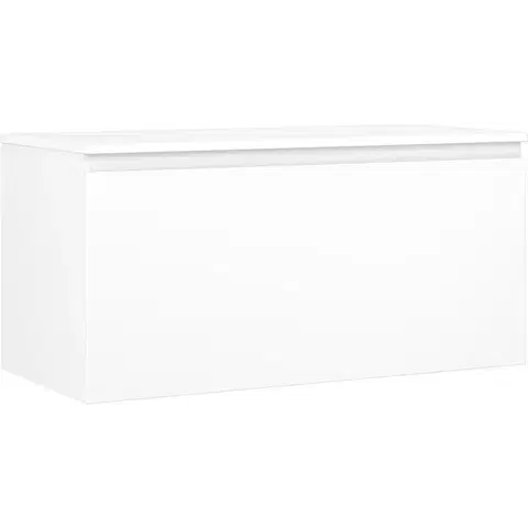 Kúpeľňový nábytok MEXEN/S - Orio kúpeľňová skrinka pod umývadlo 100 cm s doskou, 1 šuplík, biela mat 91A10-10047-1-BFC01