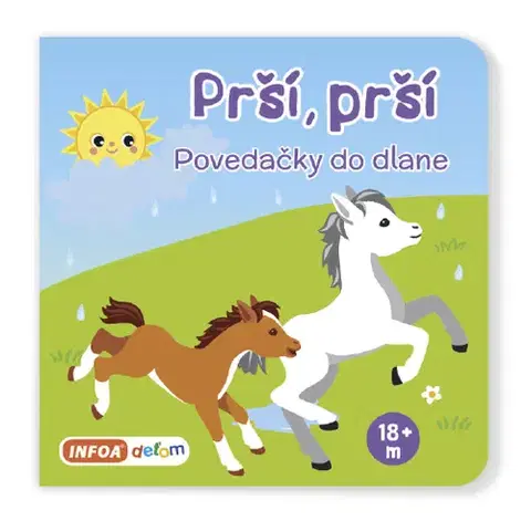 Leporelá, krabičky, puzzle knihy Prší, prší - Povedačky do dlane