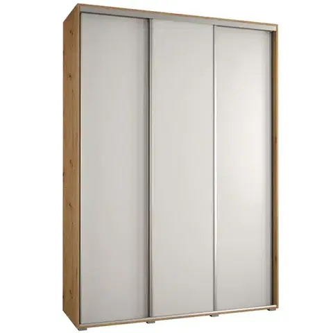 Šatníkové skrine Skriňa 45 Canaris 1 190 artisan/biela/silver