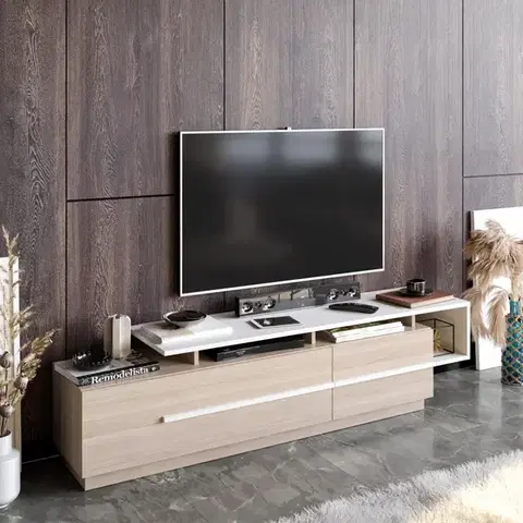 TV stolíky TV stolík Pia - Cordoba, White