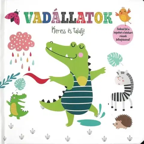 Leporelá, krabičky, puzzle knihy Vadállatok - Keress és találj!
