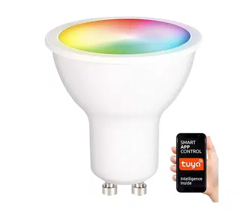 Žiarovky  LED RGB Stmievateľná žiarovka GU10/5W/230V 2700-6500K Wi-Fi Tuya EKSM6673