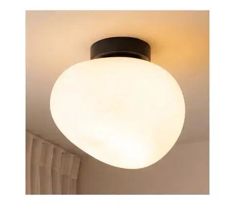 Svietidlá BRILAGI - Stropné svietidlo PEBBLES 1xE27/40W/230V pr. 20 cm čierna ALA-56863
