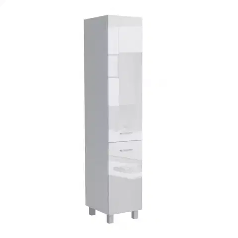 Kuchynské skrinky stojace Kuchynská skrinka Lucjan 40DK 2F 2100 LUX biela
