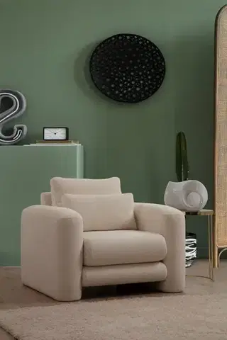 Kreslá Kreslo ušiak Lily Cream - Wing