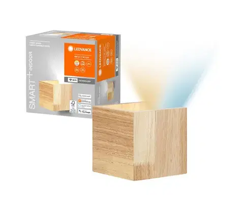 Svietidlá Ledvance - LED Stmievateľné nástenné svietidlo SMART+ WOOD LED/7W/230V Wi-Fi 4058075574250