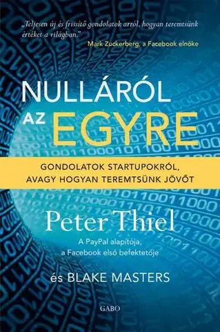 Rozvoj osobnosti Nulláról az egyre - Peter Thiel