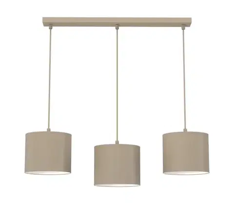 Svietidlá  Luster na lanku ARDEN 3xE27/15W/230V, béžový 4230