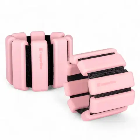 Ostatné fitness náradie Fitness závažie na členok a zápästie inSPORTline Brace 2x1,5 kg ružová