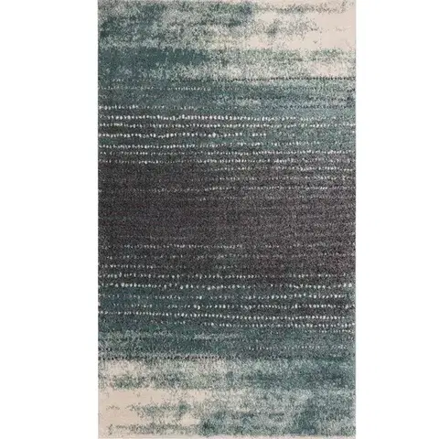 Koberce Koberec Modern Teal blue-dark grey 160x230cm