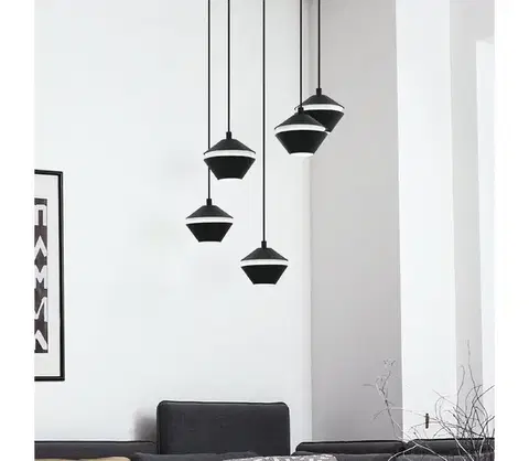 Svietidlá Eglo 98683 - LED závesný luster na lanku PERPIGO 5xGU10/5W/230V 98683