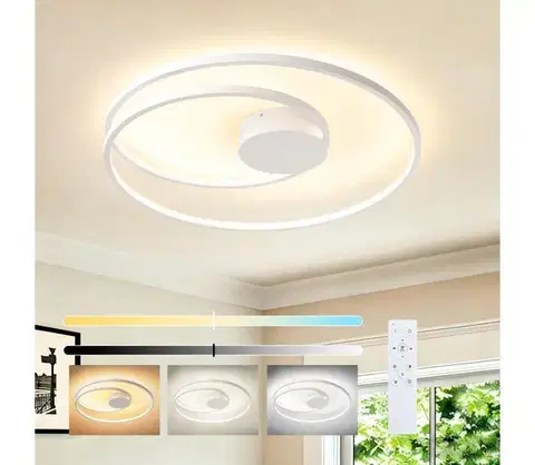 Svietidlá BRILAGI- LED stmievateľné stropné svietidlo TWISTER LED/75W/230V pr. 70 cm biela + DO BRI491