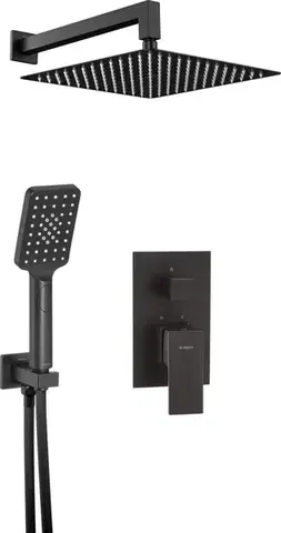 Kúpeľňové batérie DEANTE DEANTE - Anemon čierna - Sprchový set pod omietku NAC_N9MP