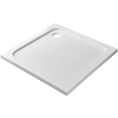 Vane CERANO - Sprchová vanička štvorcová Soto - akrylát - biela lesklá - 90x90x5 CER-425542