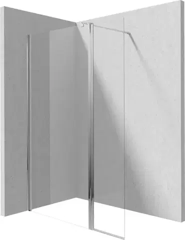 Sprchové dvere Deante Kerria Plus, otočná zástena 40x200 cm, 6mm číre sklo, chrómový profil, DEA-KTSX072P