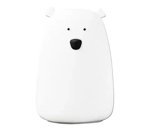 Lampy  LED RGB Detská dotyková lampička BEAR LED/0,8W/5V biela + USB 312952