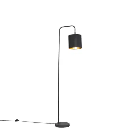 Stojace lampy Moderná stojaca lampa čierna - Lofty