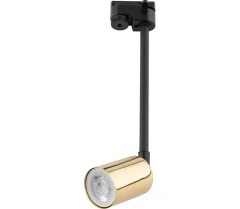 Svietidlá  Luster na tyči do lištového systému TOP 1xGU10/10W/230V zlatá/čierna 4920