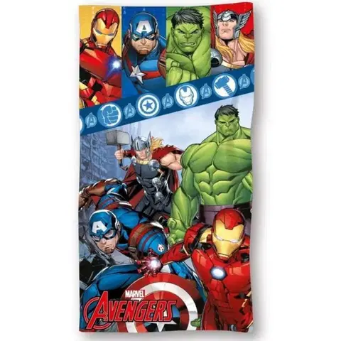 Osušky pre bábätká Detská osuška Avengers 70X140cm Setino Tiahome
