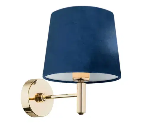 Svietidlá BRILAGI - Nástenné svietidlo MONTE 1xE27/60W/230V modrá/zlatá 8590828053408