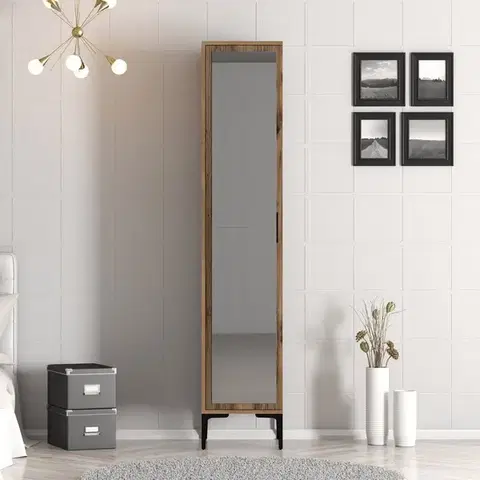Šatňové skrine Šatníková skriňa Kumsal R - Walnut