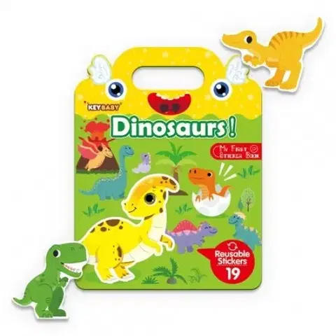 Nalepovačky, vystrihovačky, skladačky Gumolepky - Poznávam dinosaurov