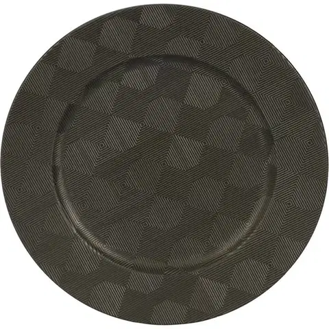 Podnosy a tácky Podložka pod tanier Black Square, 33 cm