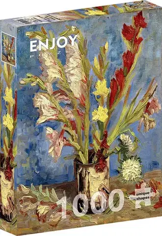 1000 dielikov Enjoy Puzzle Vincent Van Gogh: Vase with Gladioli and Chinese Asters 1000 Enjoy