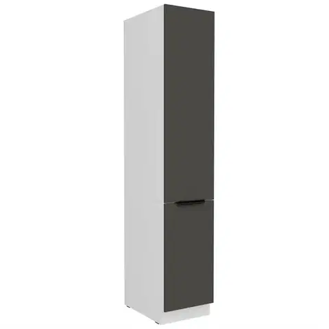 Kuchynské skrinky stojace Kuchynská skrinka Aria-Gr/Wh Anti Fingerprint 40dk-210 2f