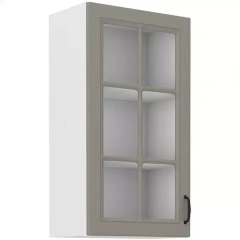 Kuchynské skrinky visiace Kuchynská skrinka Stilo claygrey/biely 40gs/90 1f