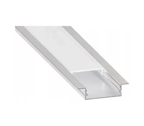 LED osvetlenie SmartLED Zapustený profil pre LED pásy 1 m strieborný/biely 7549
